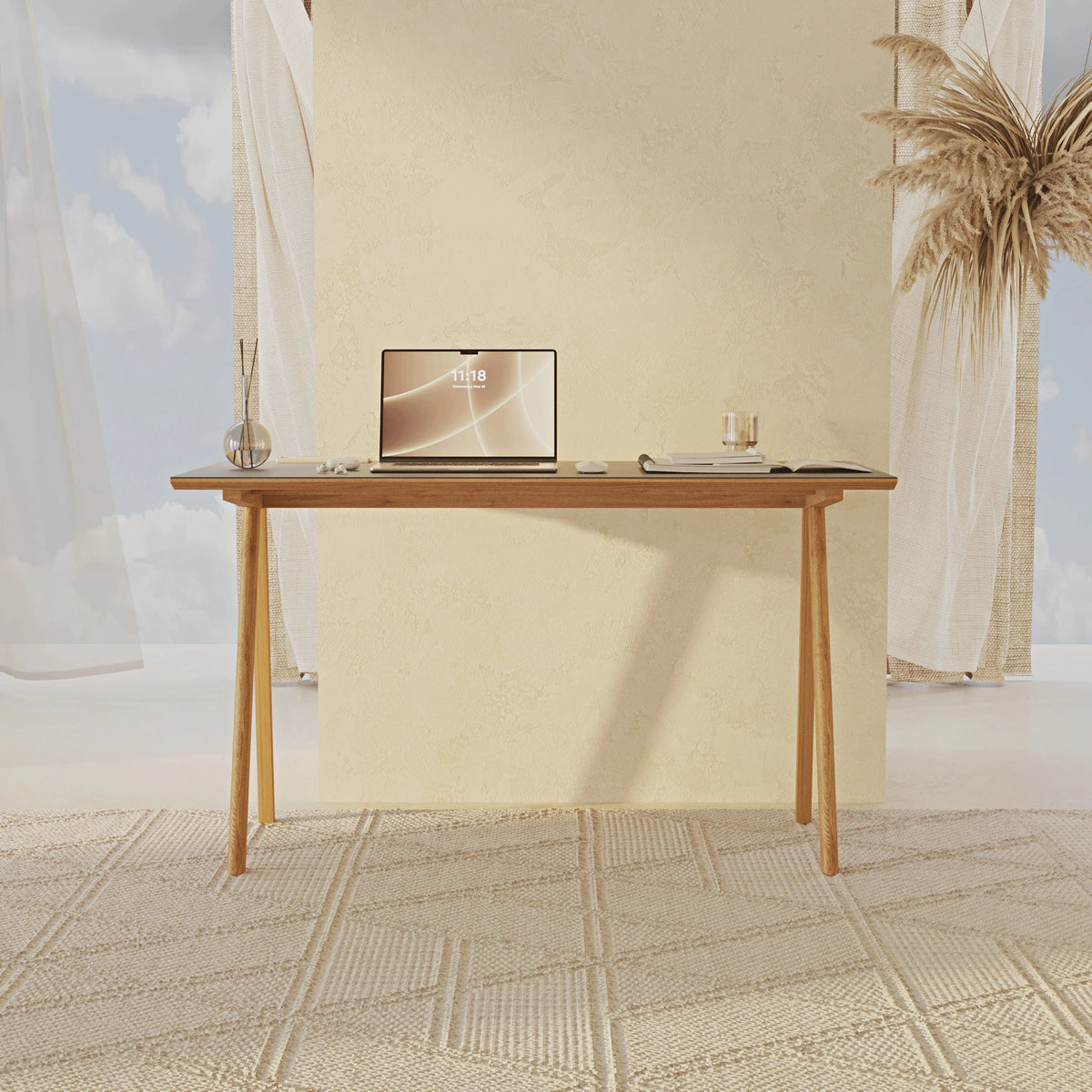 #renk_Meşe Linoleum Antrasit