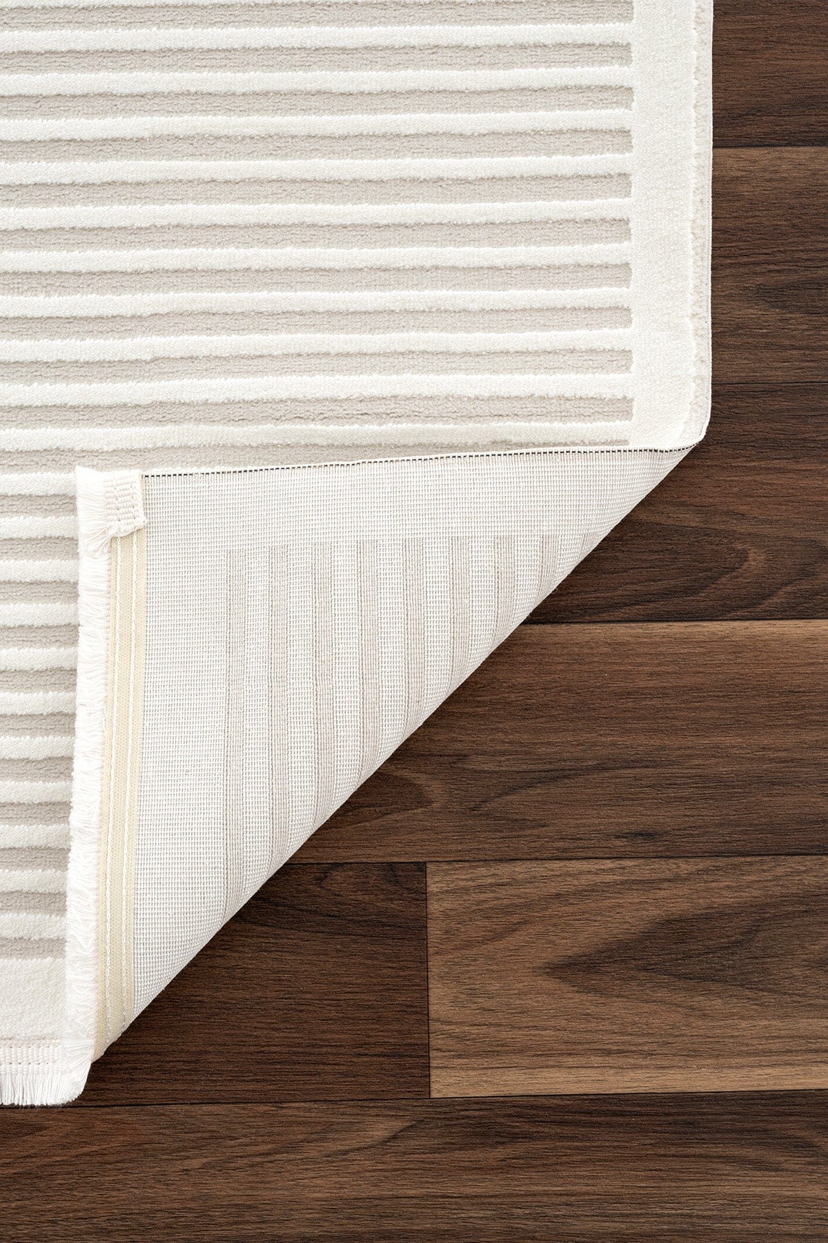 Farahan Krem Mavi Geometrik Desenli Halı A0859A