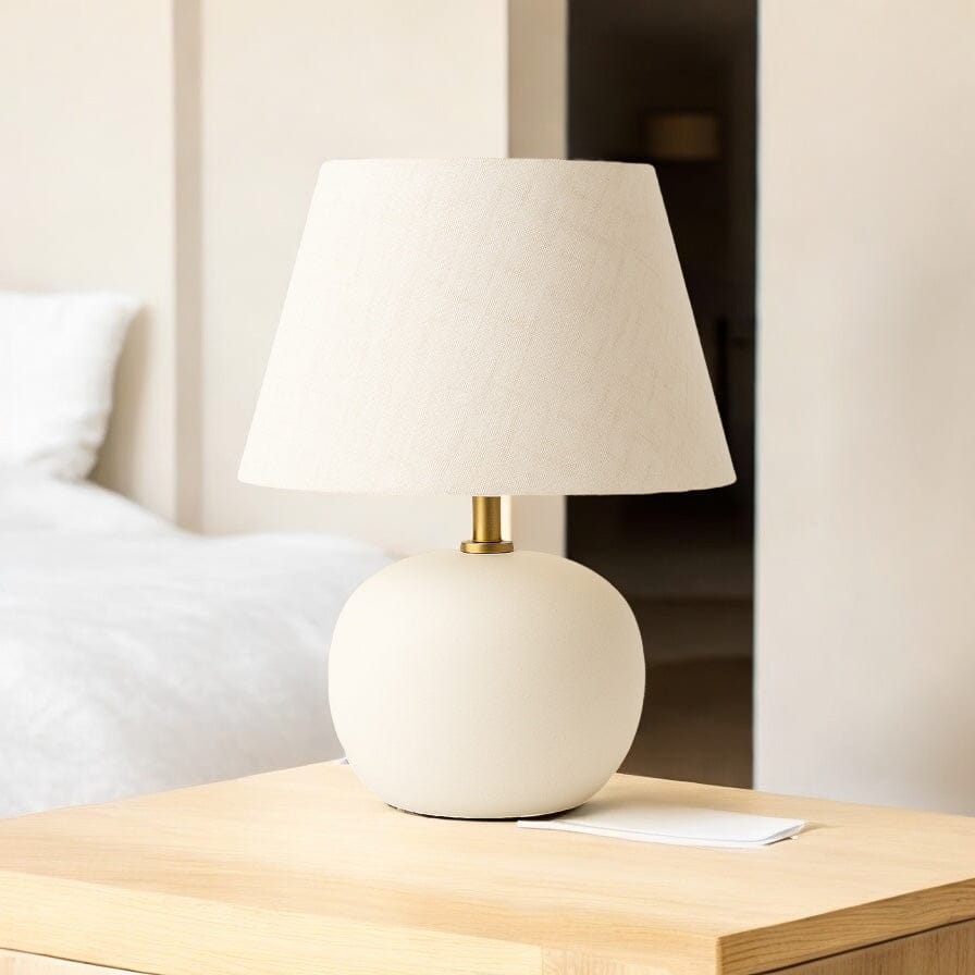 Mosso Krem Gold Detaylı Masa Lambası