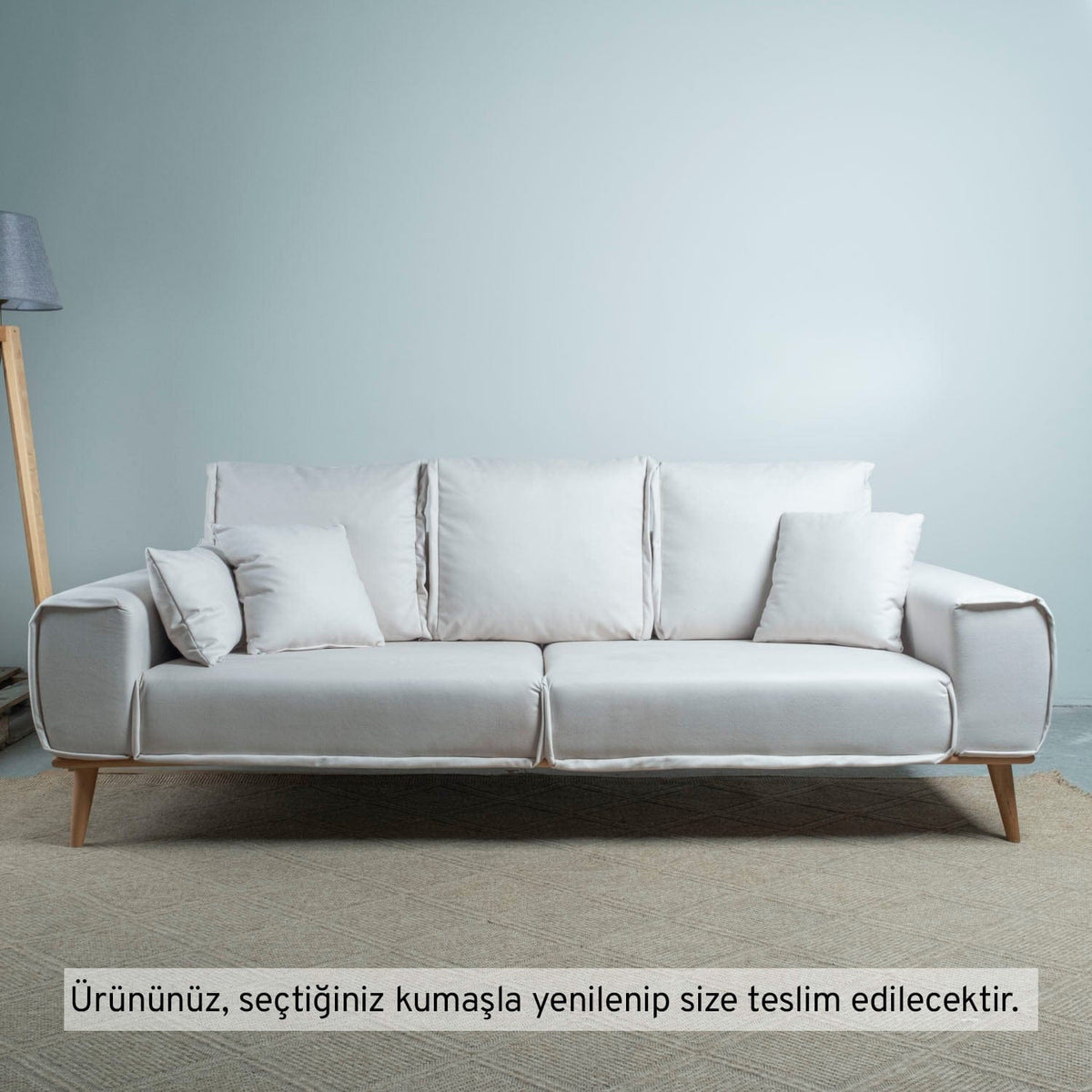 Neomi Üçlü Koltuk Kadife 11046