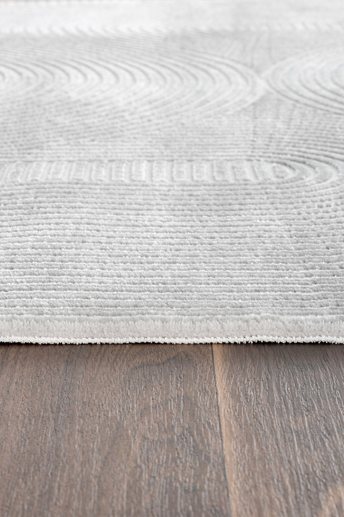 Farahan Gri  Geometrik Desenli Halı A0861A