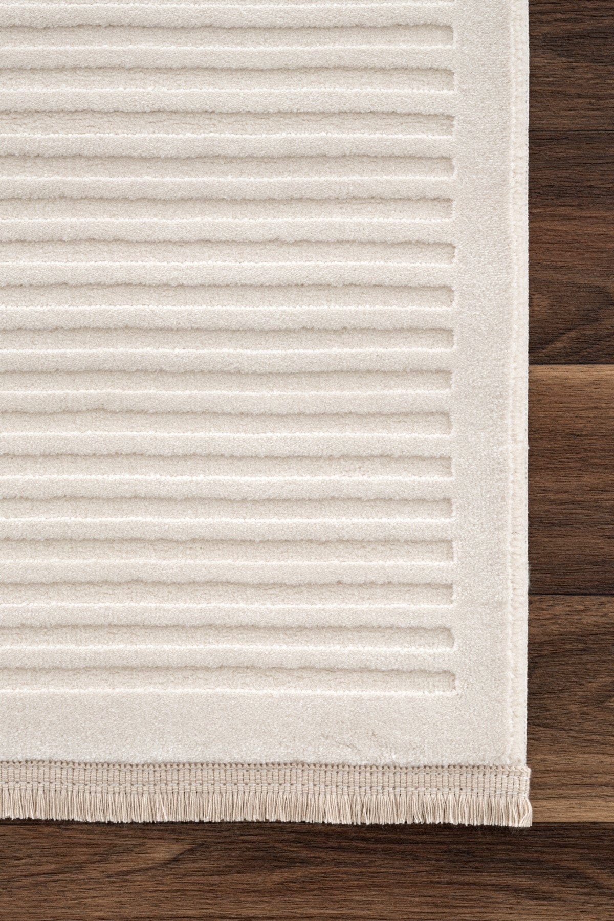 Farahan Krem Tarçın  Geometrik Desenli Halı A0859A
