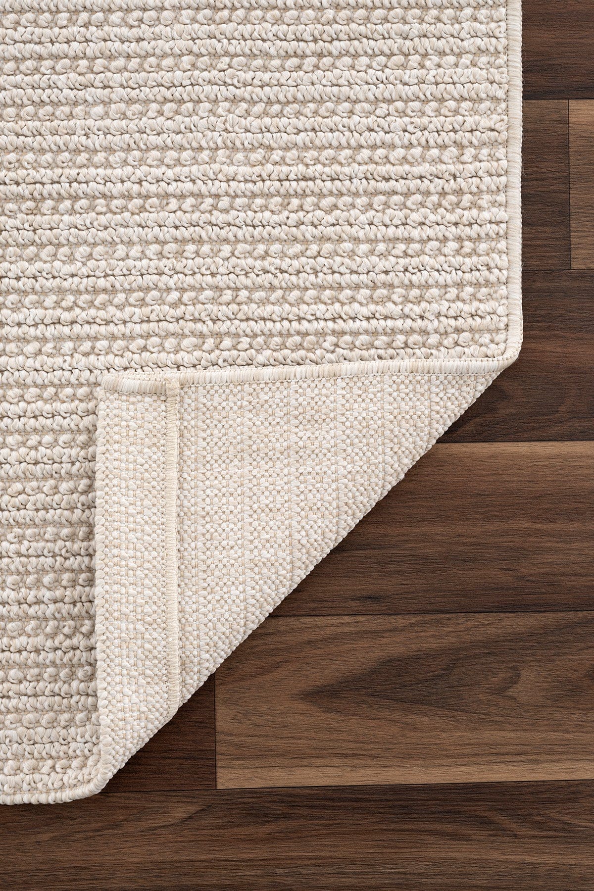 Retro Plain Krem Düz Dokuma Halı A3190A